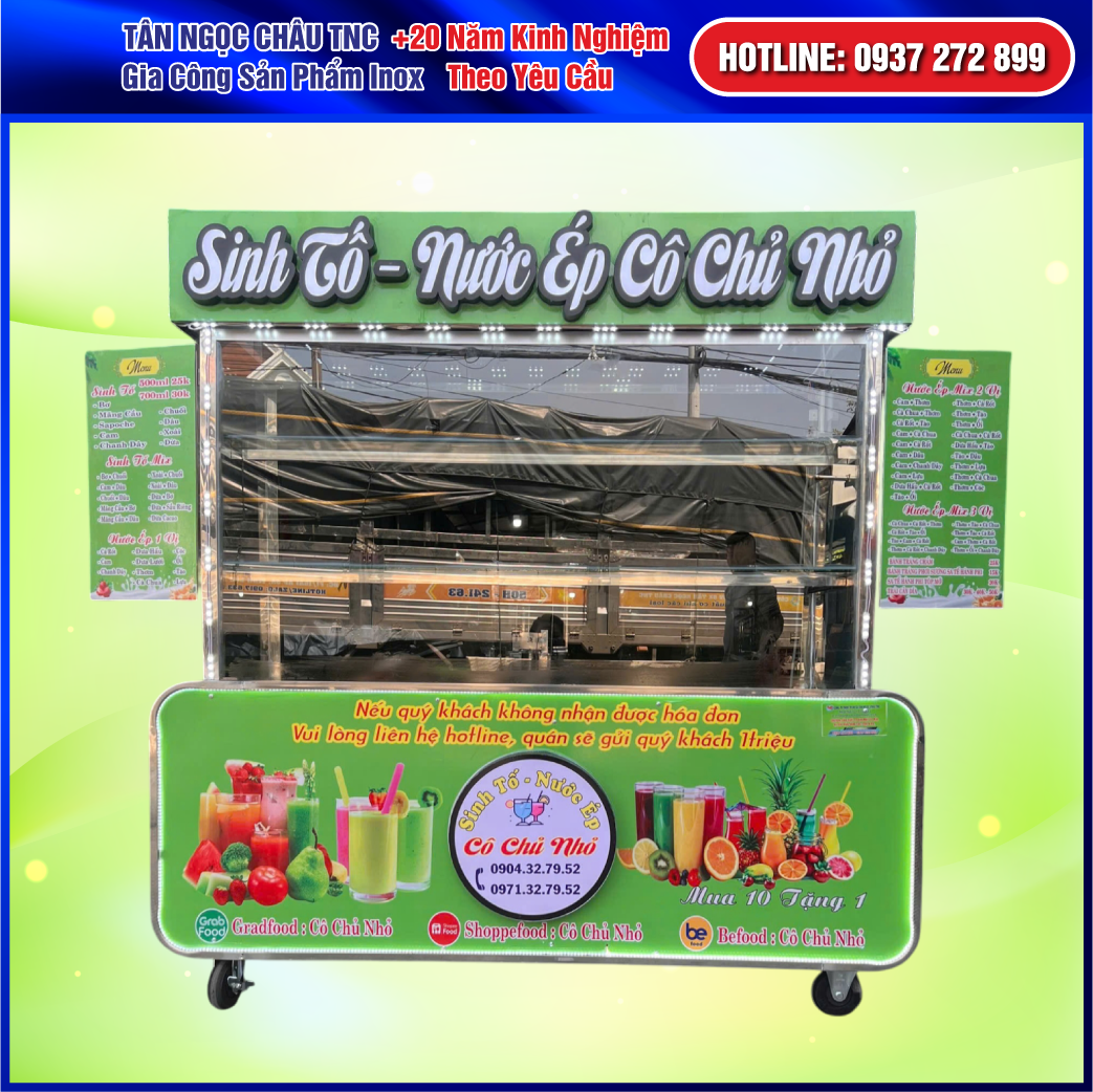 Xe Sinh Tố - Nước Ép Siêu To Khổng Lồ trang trí theo yêu cầu giá tốt tại TÂN NGỌC CHÂU miễn phí ship tận nơi